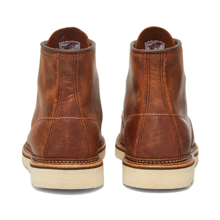 Red Wing 1907 Heritage Work 6" Moc Toe Boot Copper Rough Tough