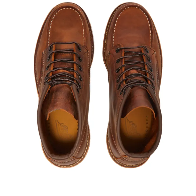 Red Wing 1907 Heritage Work 6" Moc Toe Boot Copper Rough Tough