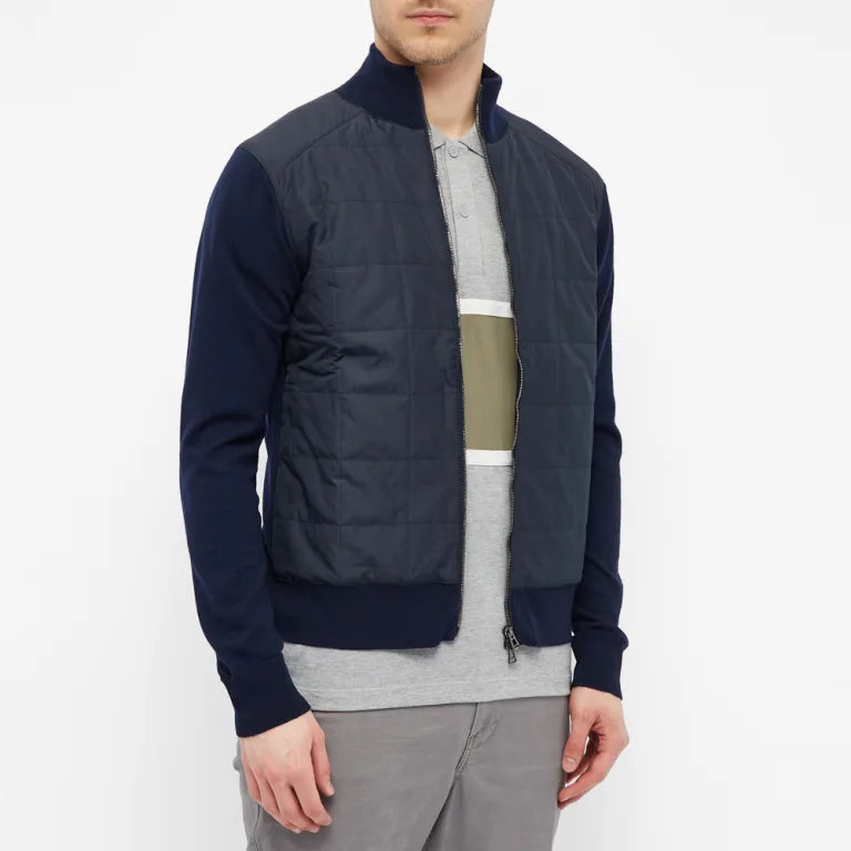 Belstaff New Kelby Zip Cardigan Washed Navy