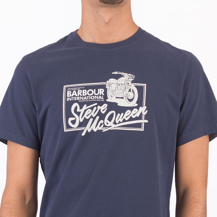 Barbour International Eddie T-Shirt Oxford Navy