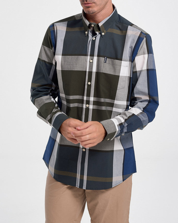 Barbour Tartan 12 Tailored Shirt Sage