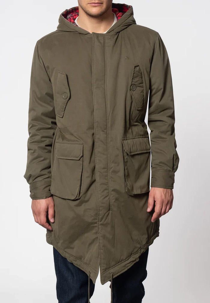 Merc Tobias Fishtail Parka Combat Green