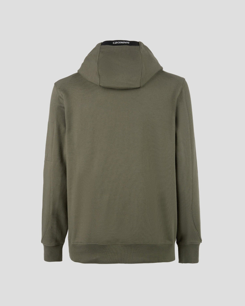 C.P. Company Diagonal Raised Fleece Pullover Hoodie Thyme Green