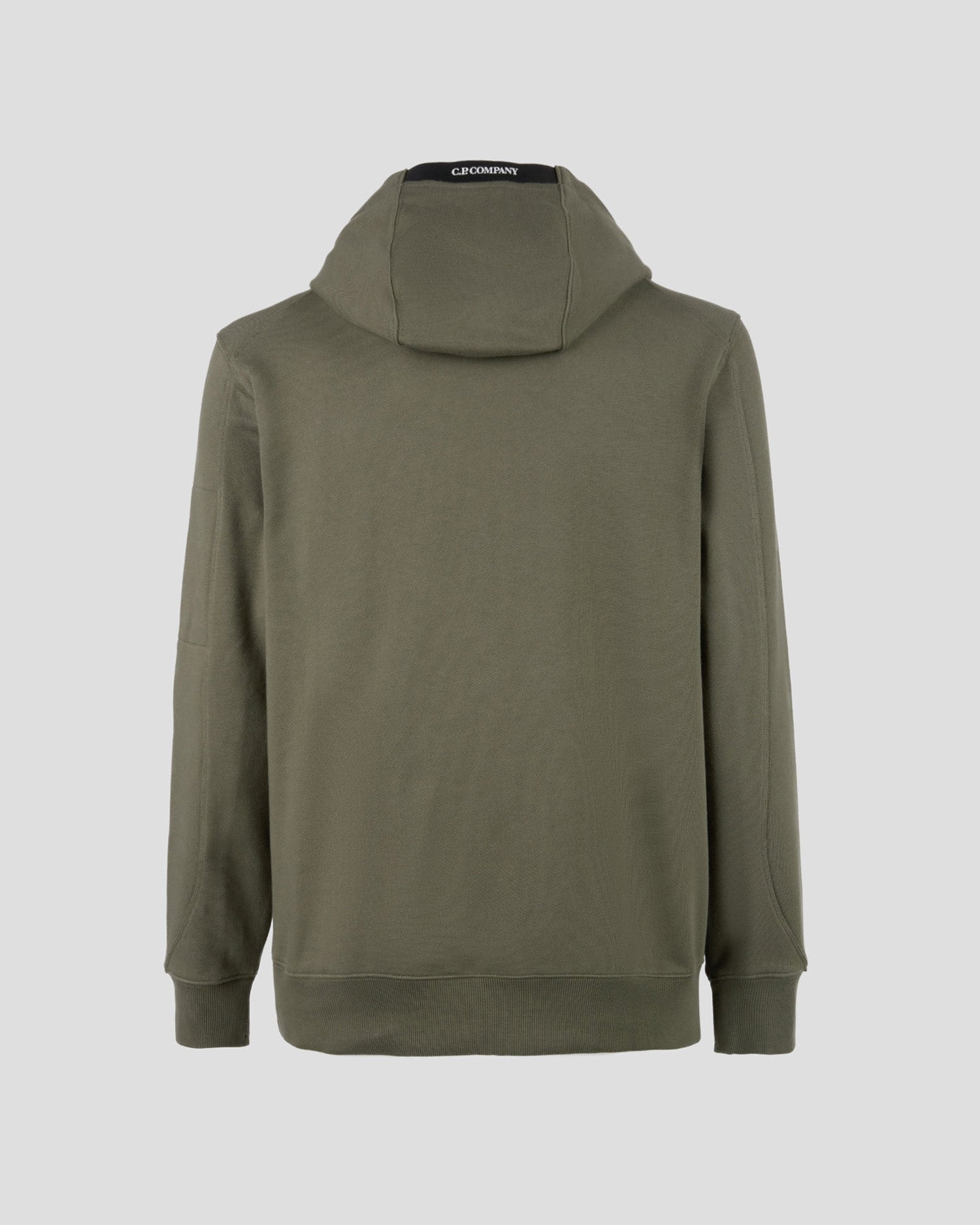C.P. Company Diagonal Raised Fleece Pullover Hoodie Thyme Green