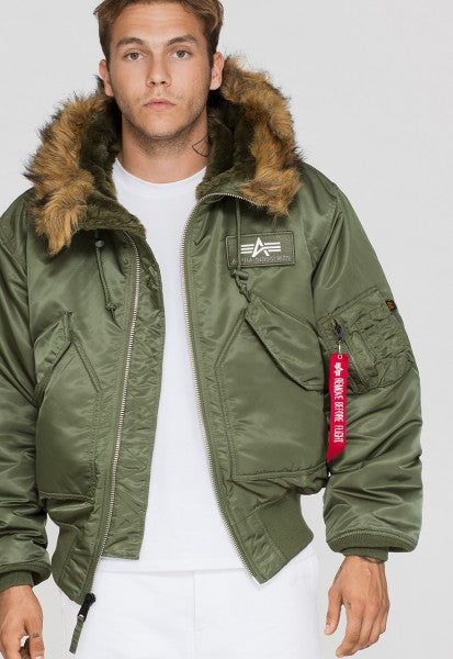 Alpha Industries 45P Hooded Sage Green