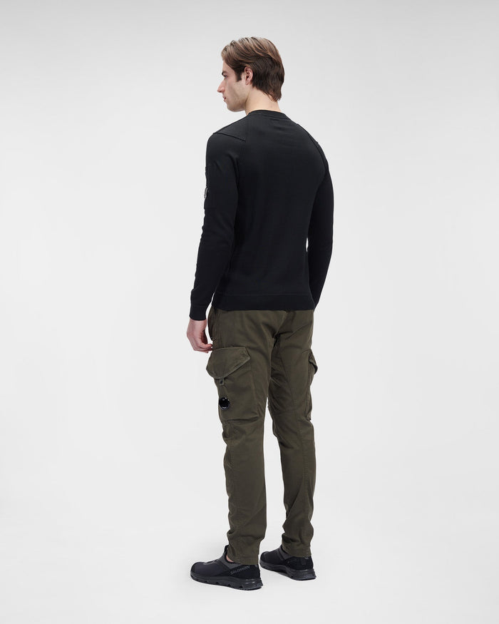 C.P. Company Sea Island Cotton Sweater Black