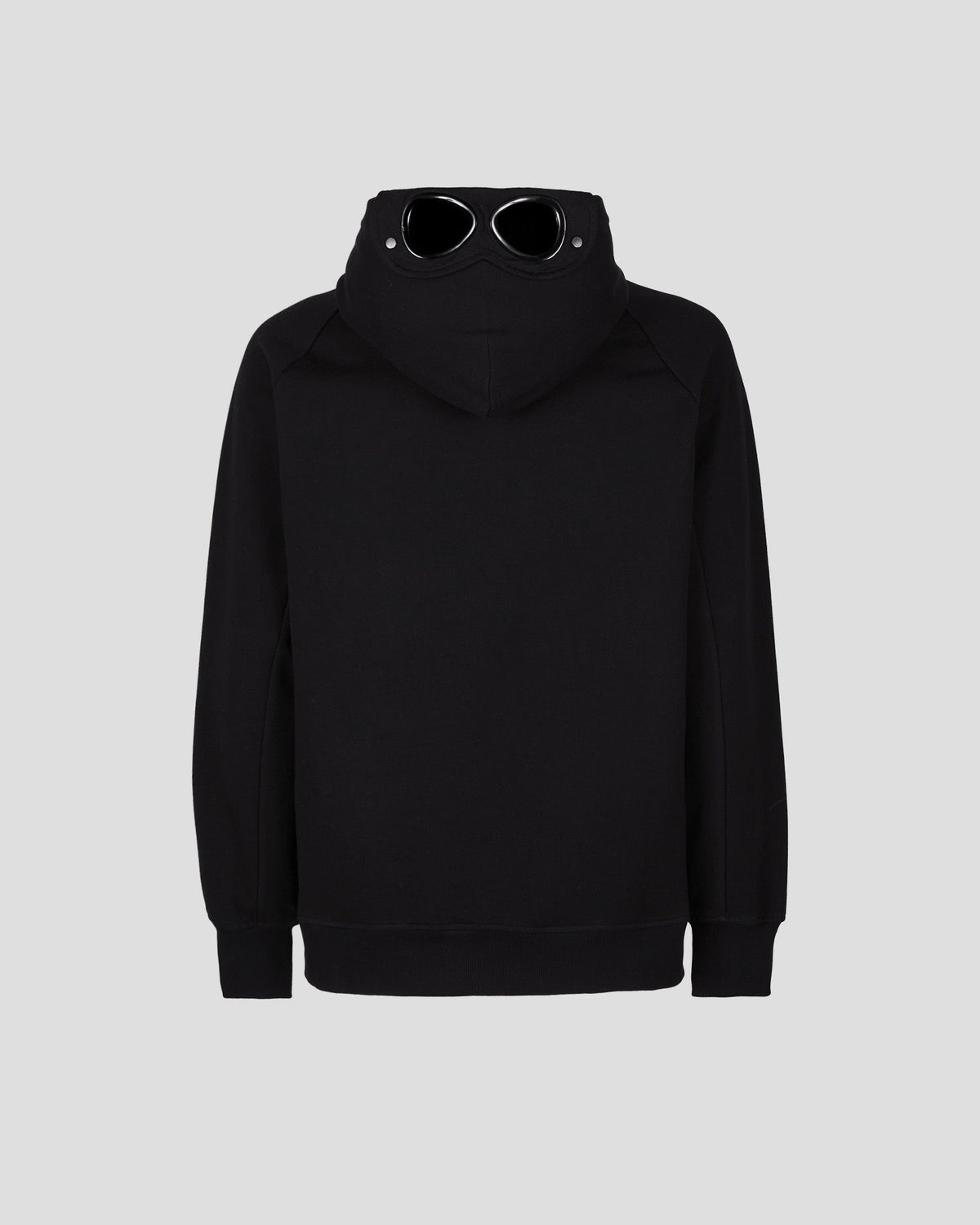 C.P. Company Diagonal Raised Fleece Goggle Hoodie Black
