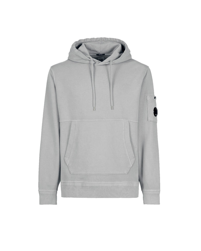 C.P. Company Cotton Fleece Hoodie Flint Gray