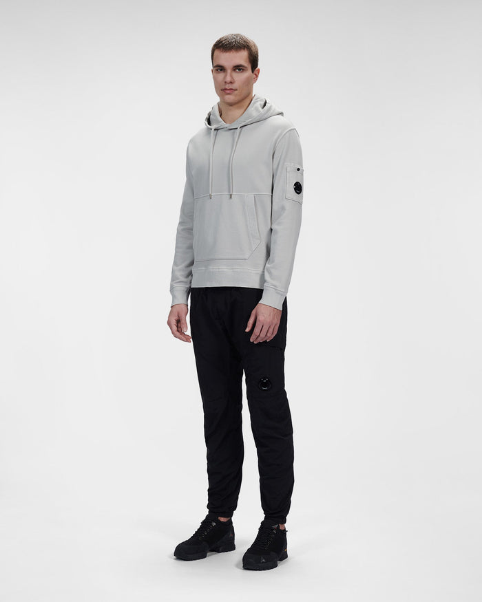 C.P. Company Cotton Fleece Hoodie Flint Gray