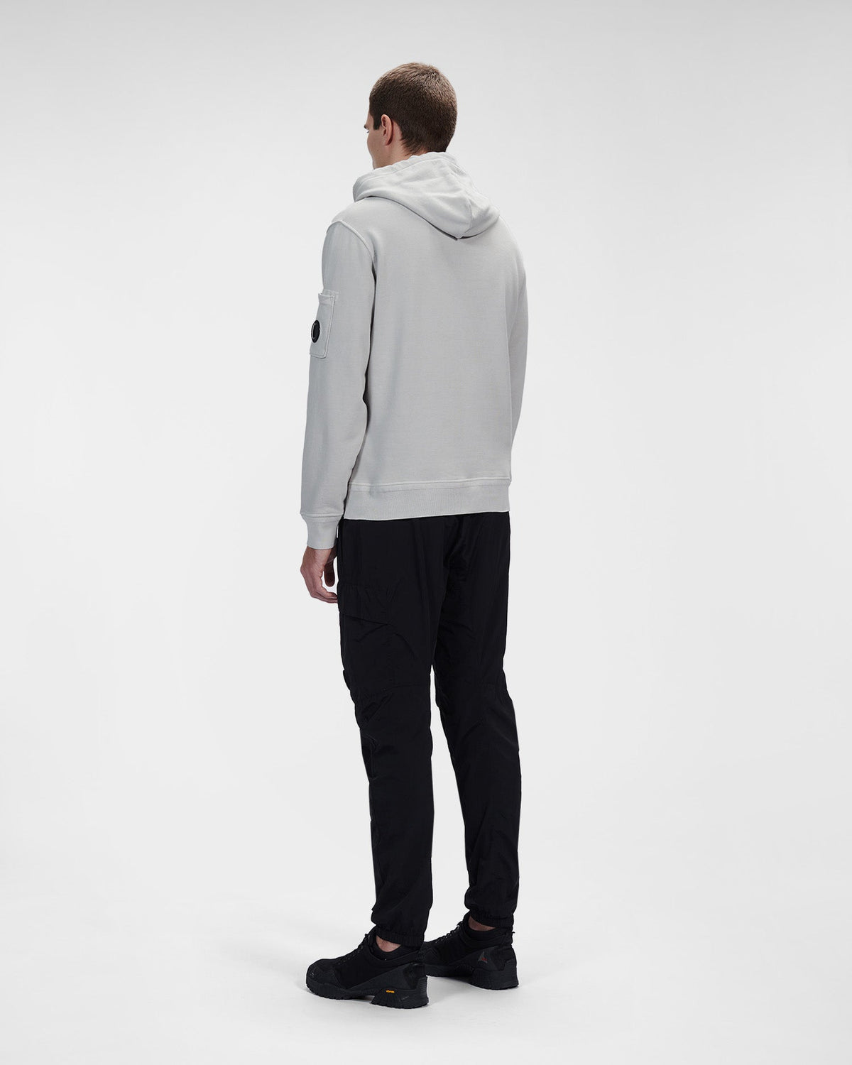 C.P. Company Cotton Fleece Hoodie Flint Grey