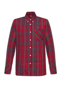 Merc Tartan Check Botton Down Shirt Neddy Red