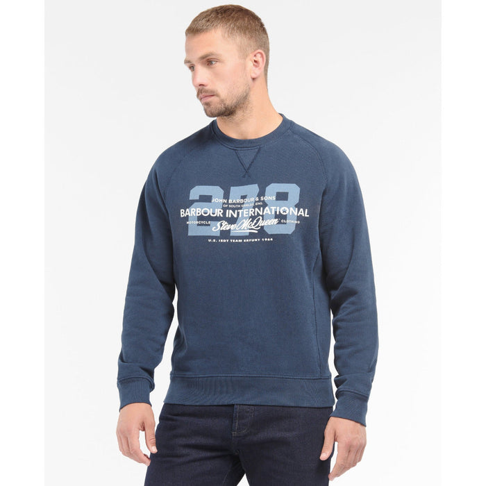 Barbour International SMQ Marshall Sweatshirt Navy