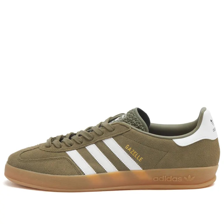 Adidas Gazelle Indoor JQ0174 Olive Strata / Cloud White / Gold Metallic