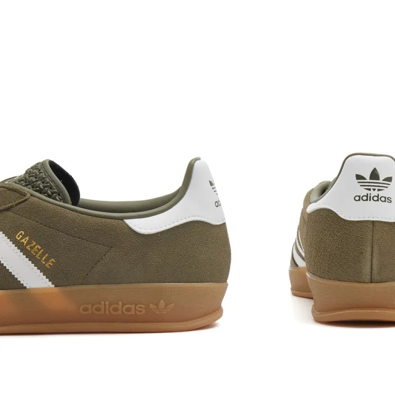 Adidas Gazelle Indoor JQ0174 Olive Strata / Cloud White / Gold Metallic