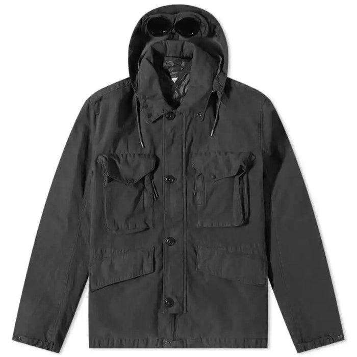 C.P. Company 50 FILI RUBBER Goggle Jacket Black