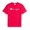 Champion Reverse Weave Script Logo T-Shirt Pink