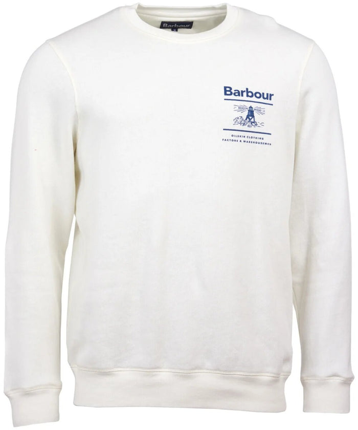 Barbour Reed Crew Sweatshirt Ecru