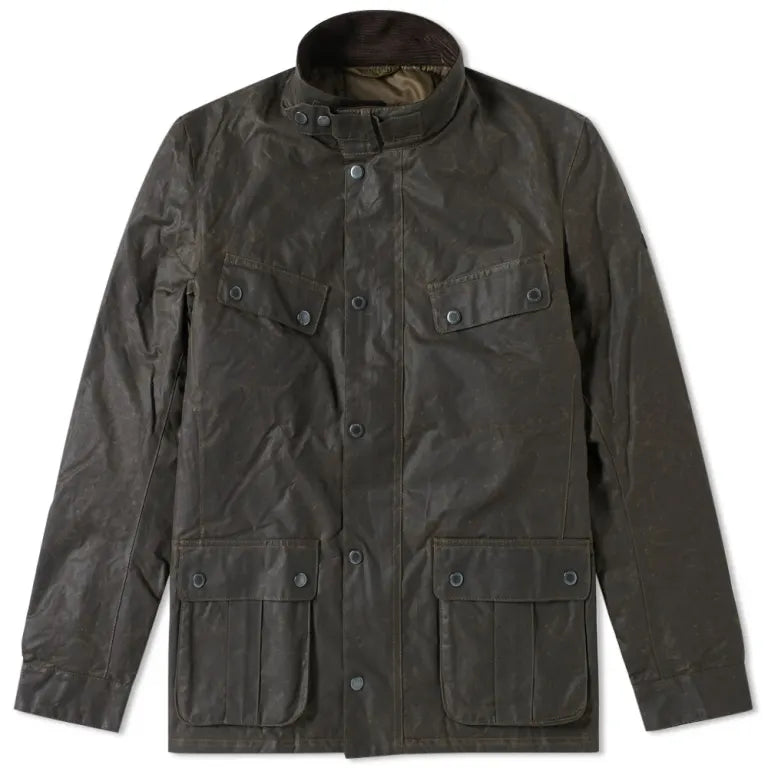 Barbour International Duke Waxed Jacket Sage