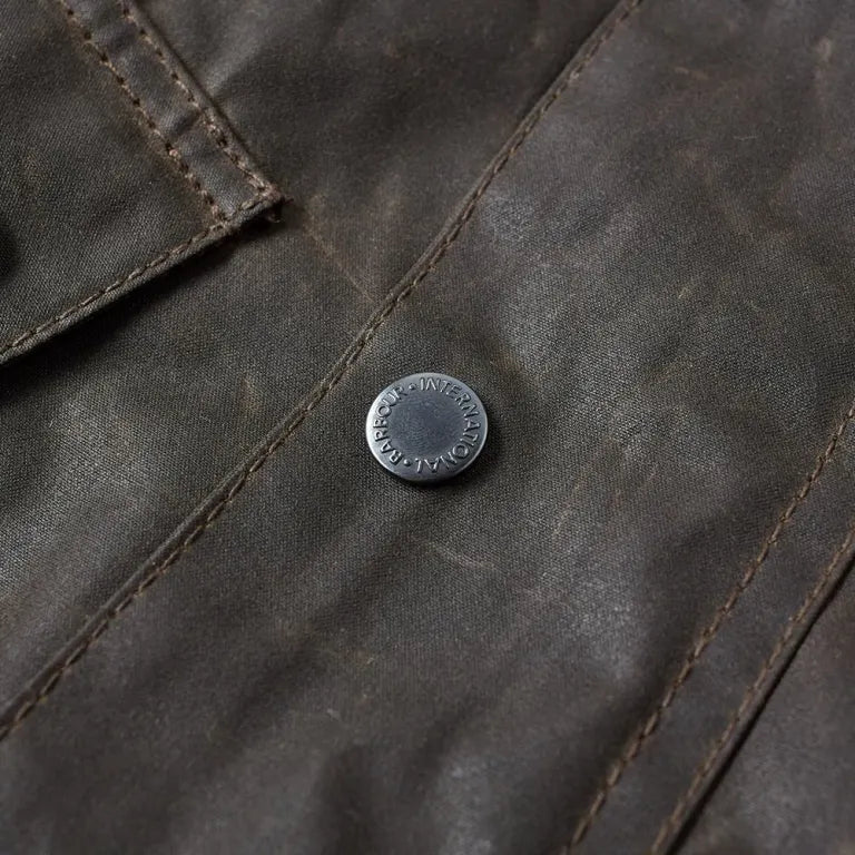 Barbour International Duke Waxed Jacket Sage
