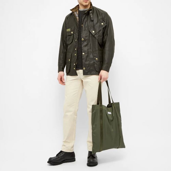 Barbour International Original Wax Jacket Sage Green