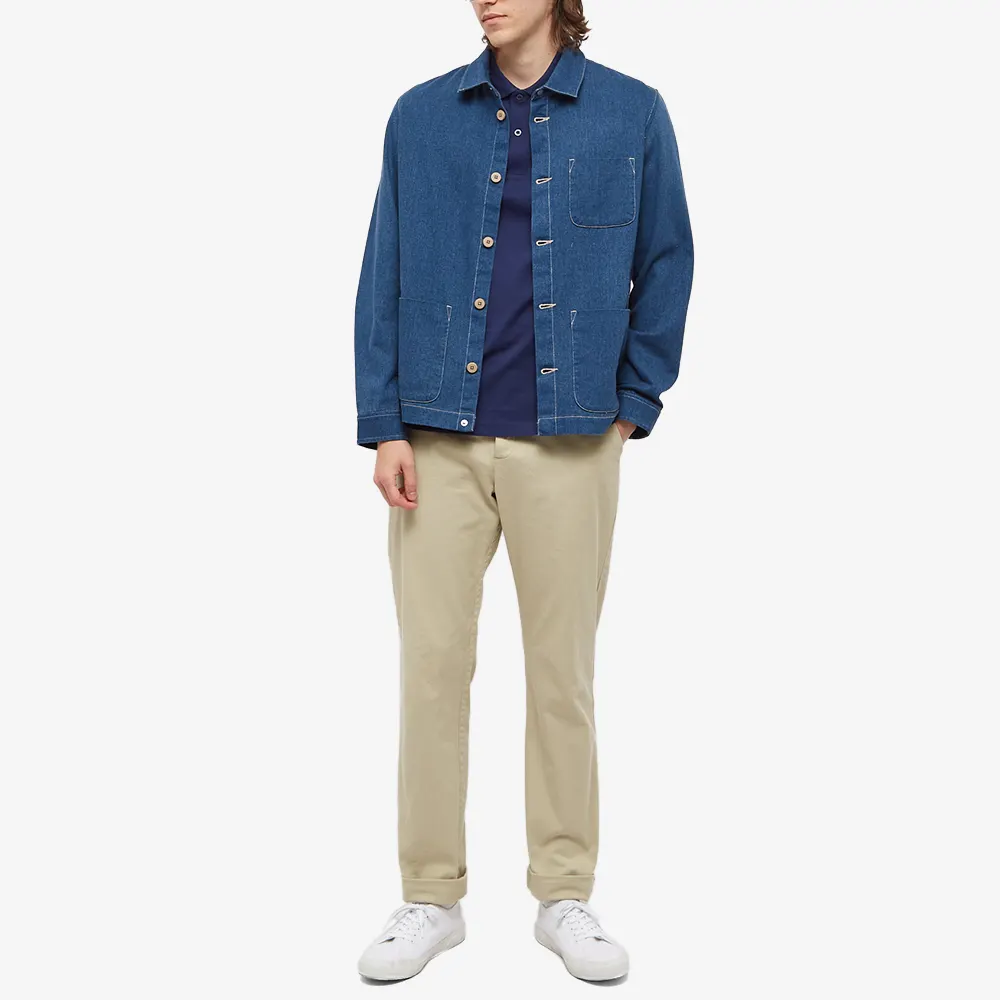 Fred Perry Slim Fit Twin Tipped Polo French Navy / Ecru / Warm Stone