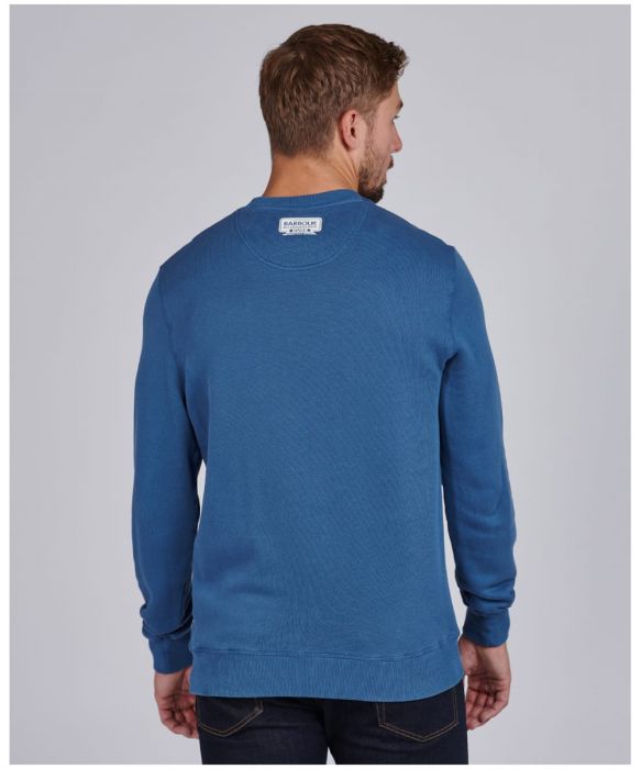 Barbour International Famous Duke Sweatshirt Mid Blue