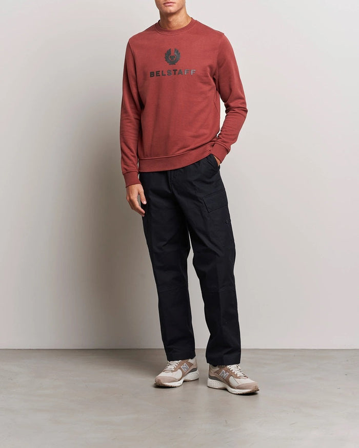 Belstaff Signature Crewneck Sweatshirt Lava Red