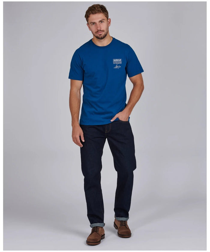 Barbour International SMQ Signature T-Shirt Petrol
