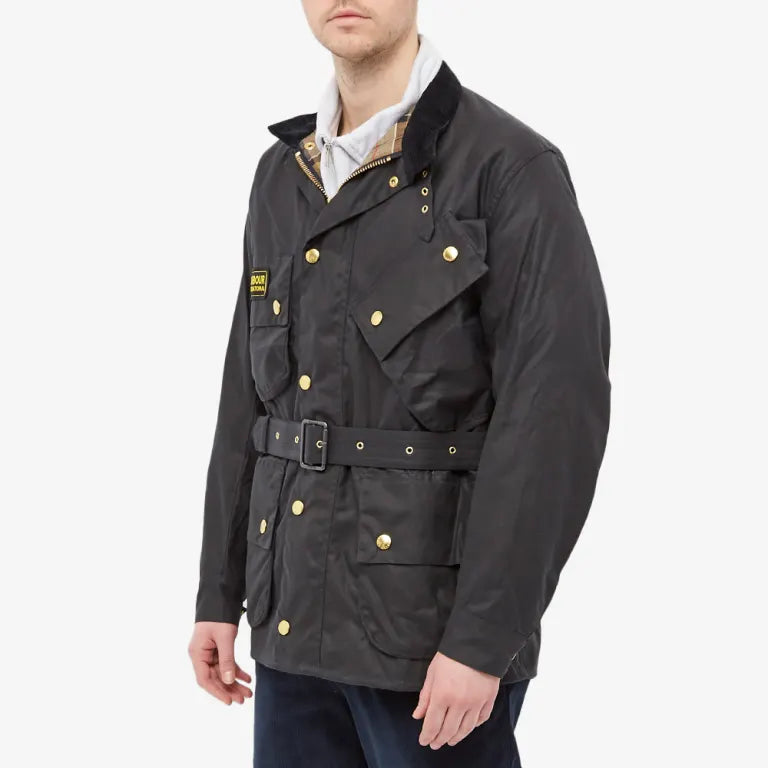 Barbour International Original Wax Jacket Navy
