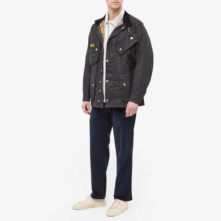 Barbour International Original Wax Jacket Navy