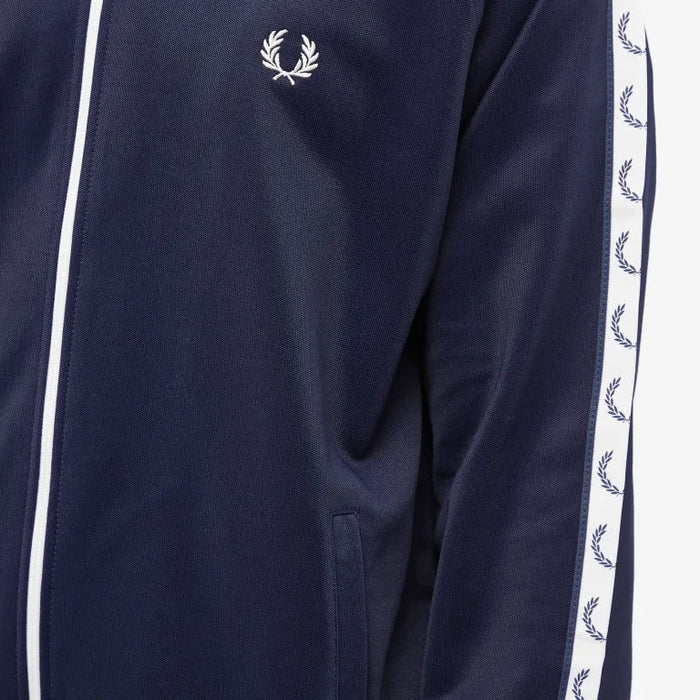 Fred Perry Taped Track Jacket 4620 Carbon Blue