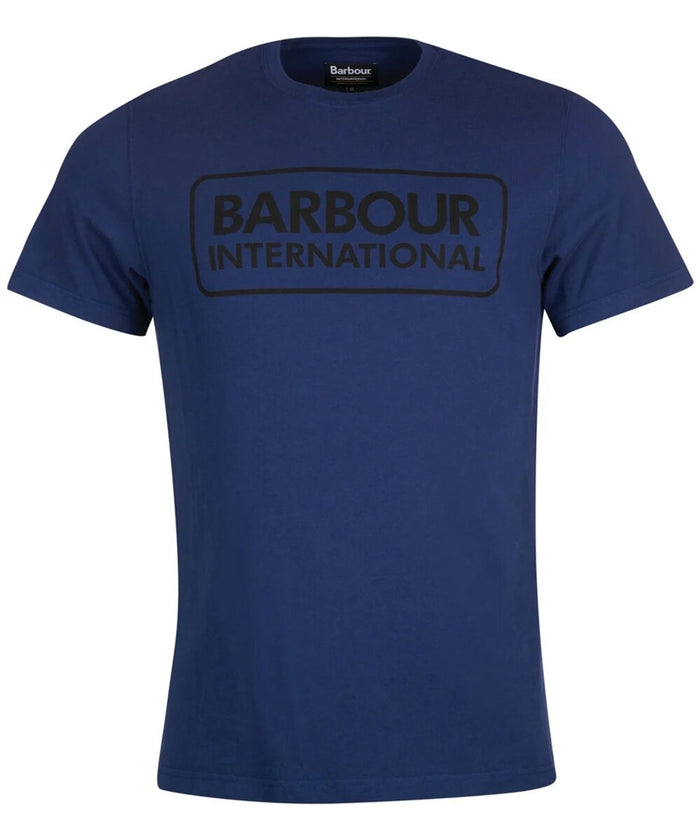 Barbour International Essential Large Logo T-Shirt Regal Blue