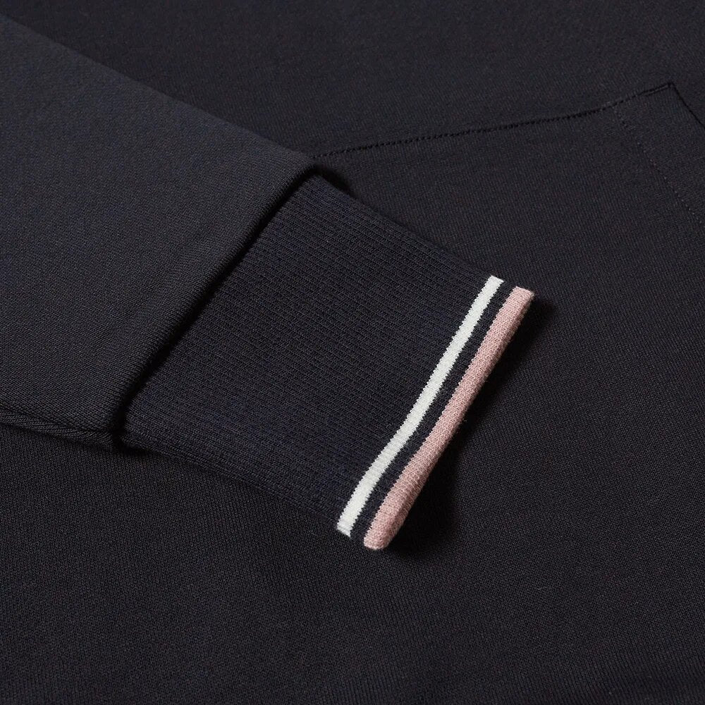 Fred Perry Tipped Hooded Sweatshirt Navy