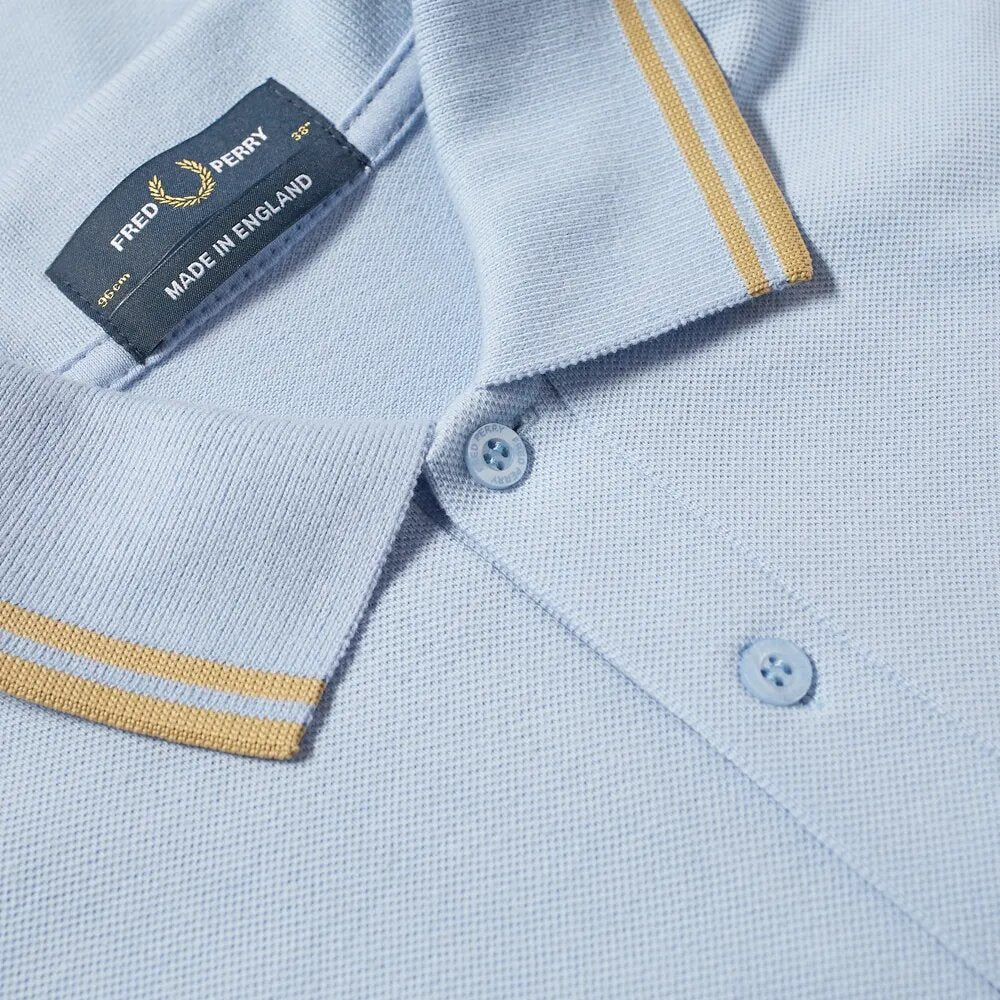 Fred Perry Reissues Original Twin Tipped Polo Lido Blue