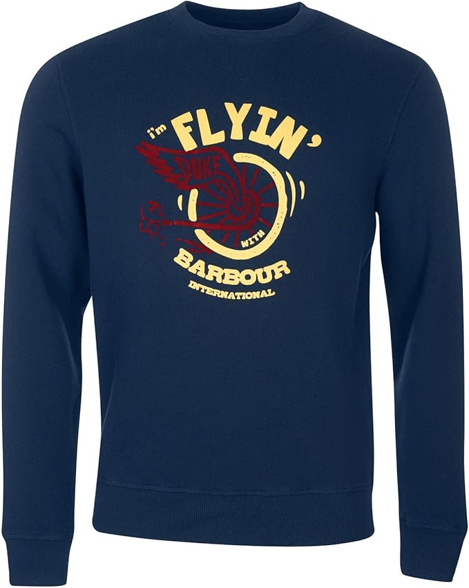 Barbour International Legacy Sweatshirt Duke Navy