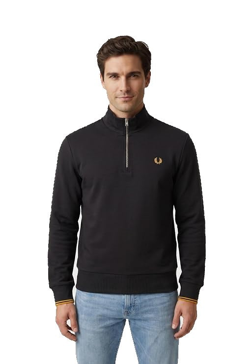 Fred Perry Sudadera Media Cremallera Anchor Grey / Golden
