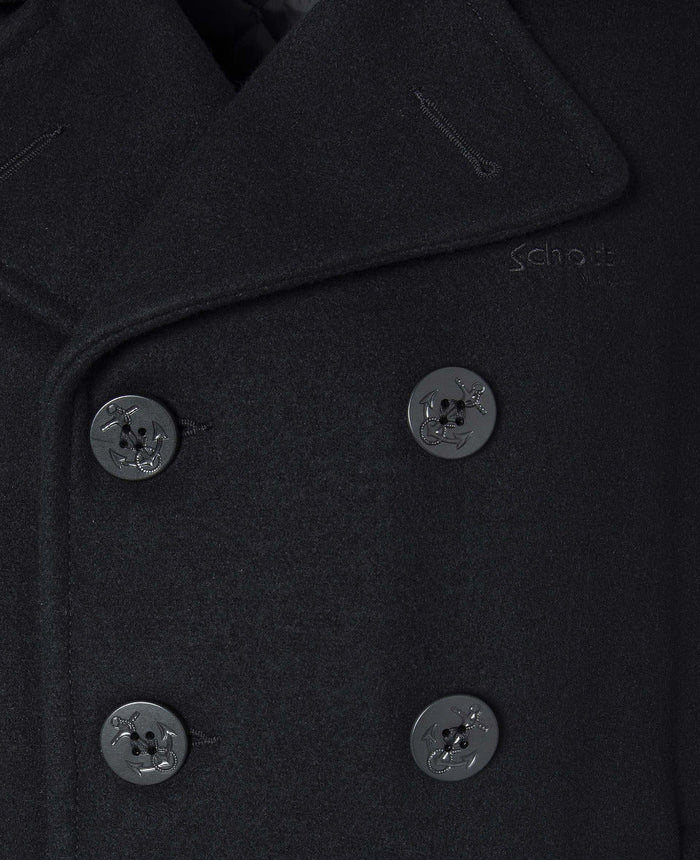 Schott NYC Iconic U.S. Navy Peacoat Made In USA Navy