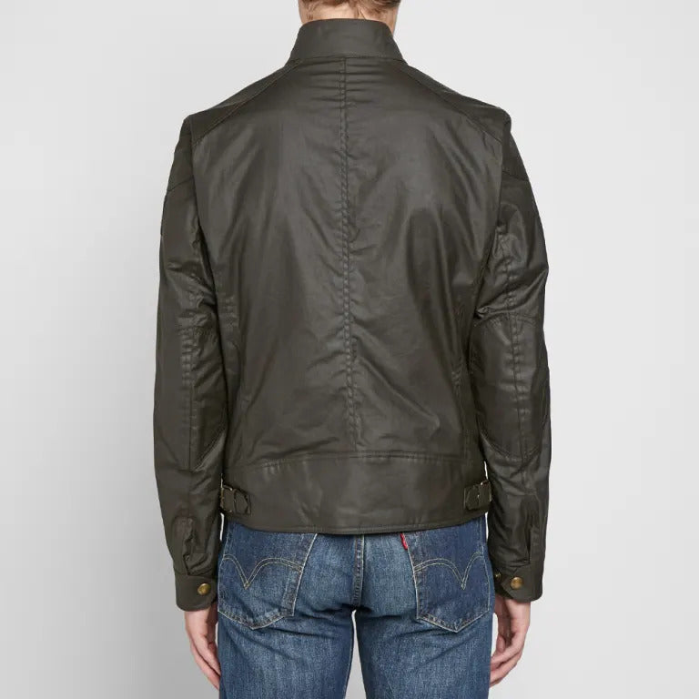 Belstaff Racemaster Waxed Jacket Faded Olive