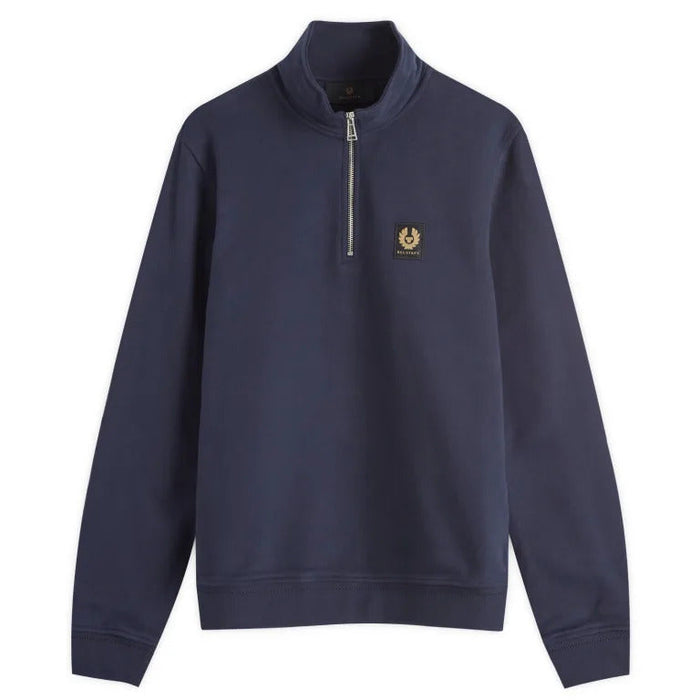 Belstaff Quarter Zip Sweatshirt Dark Ink