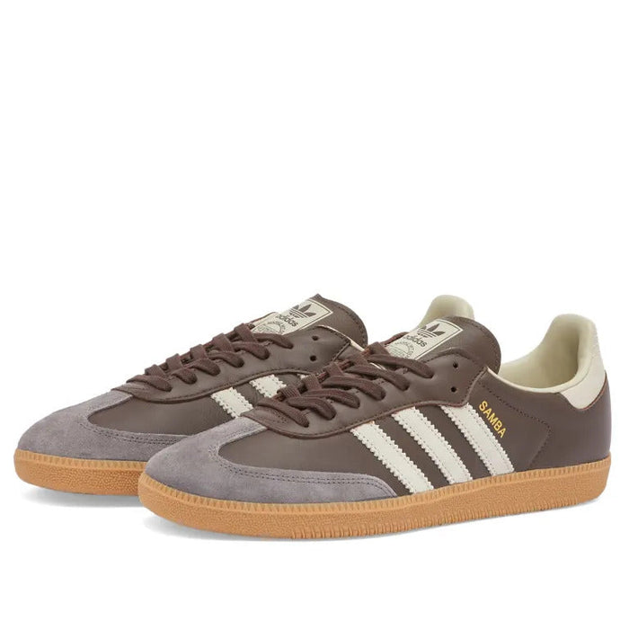 Adidas Samba OG ID1481 Brown / Putty Grey / Gold Metallic