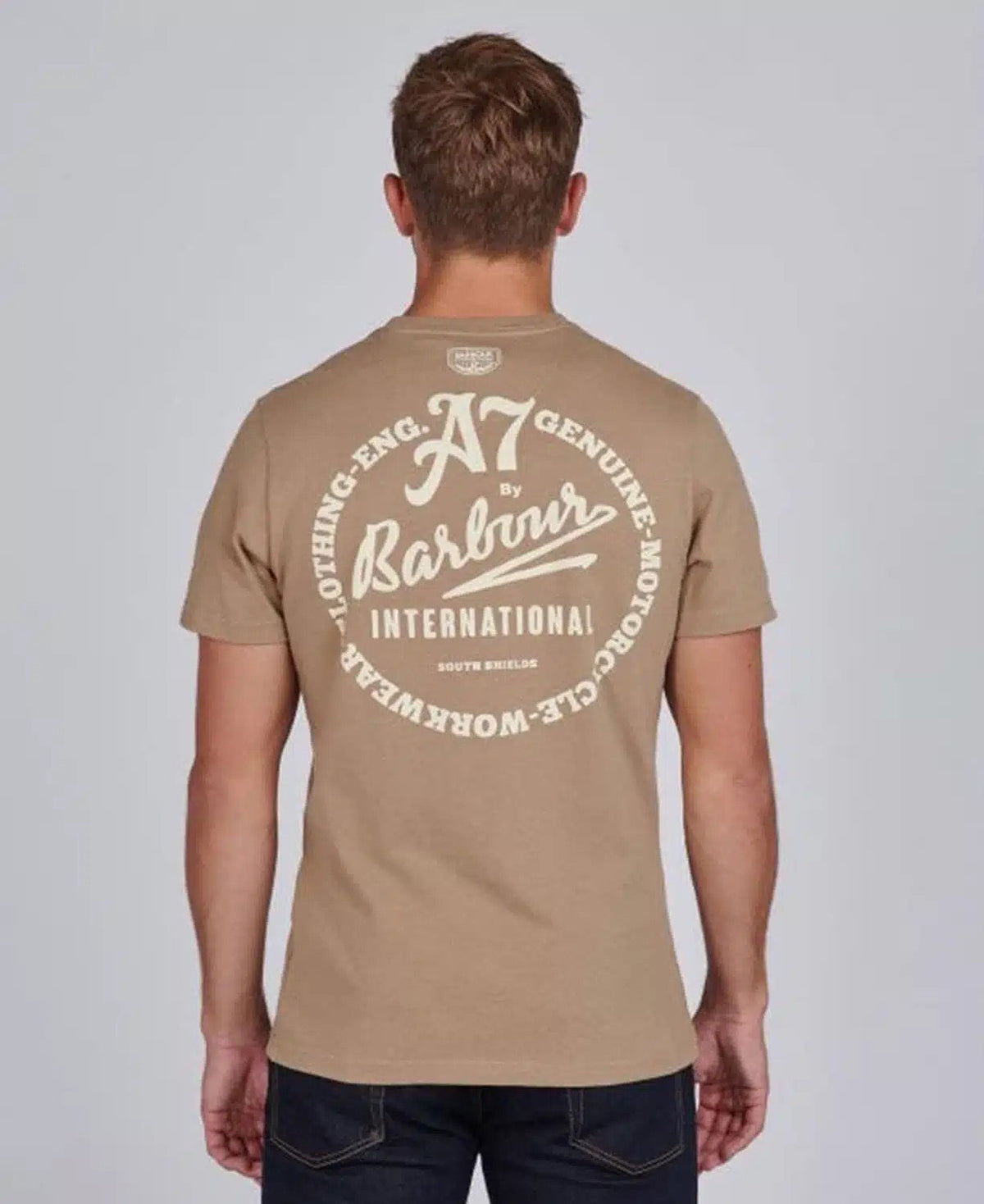 Barbour International SMQ Legendary A7 T-Shirt Brown