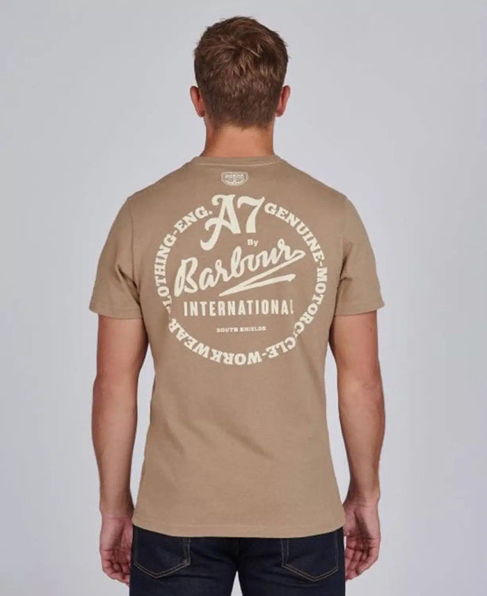 Barbour International SMQ Legendary A7 T-Shirt Brown
