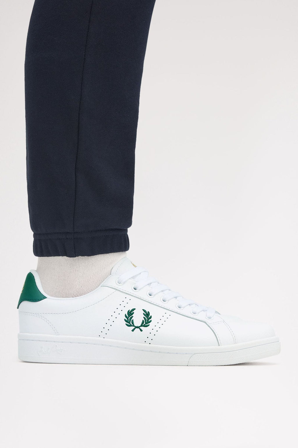 Fred Perry B721 Leather B6312 White / Green