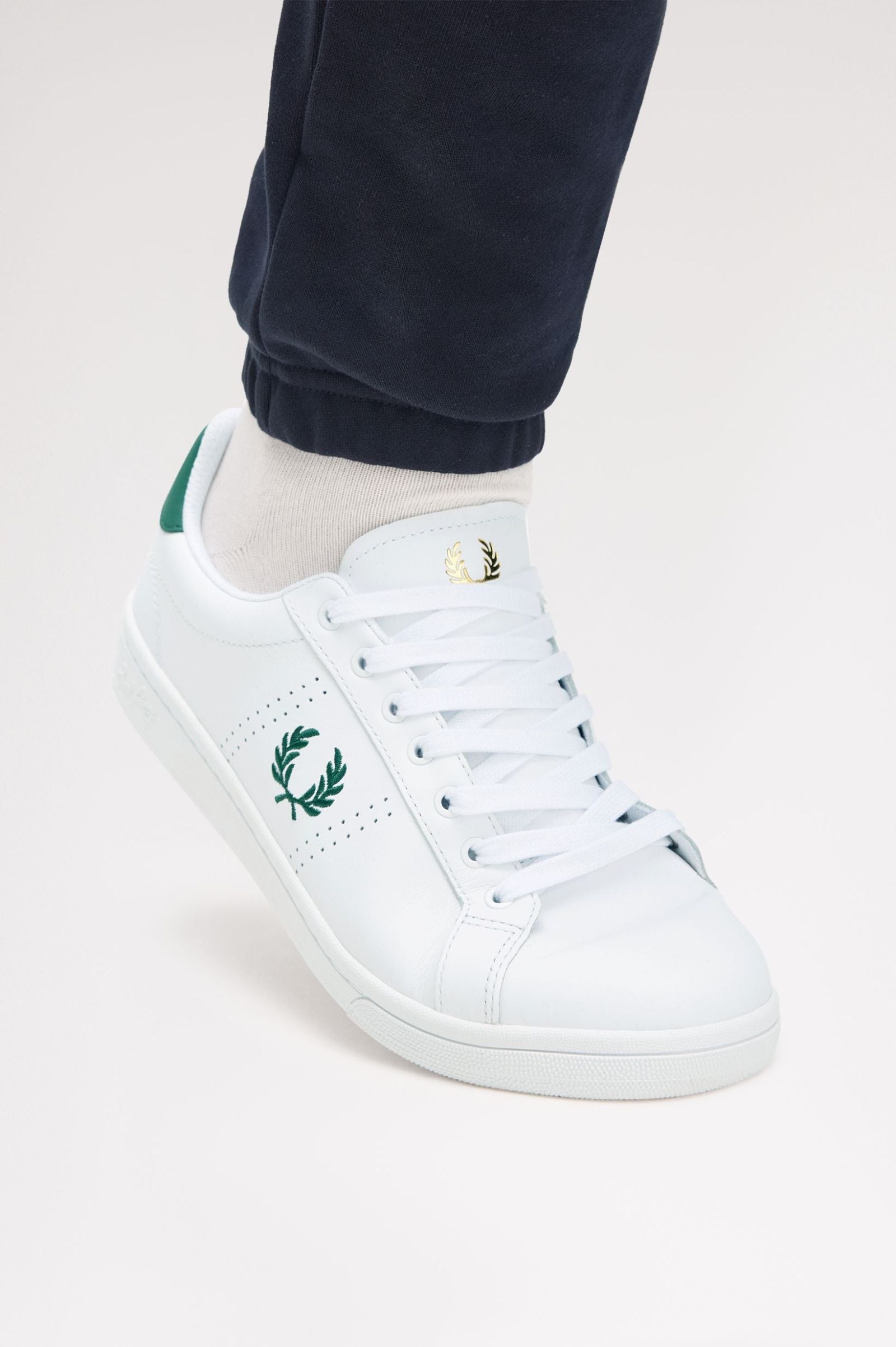 Fred Perry B721 Leather B6312 White / Green