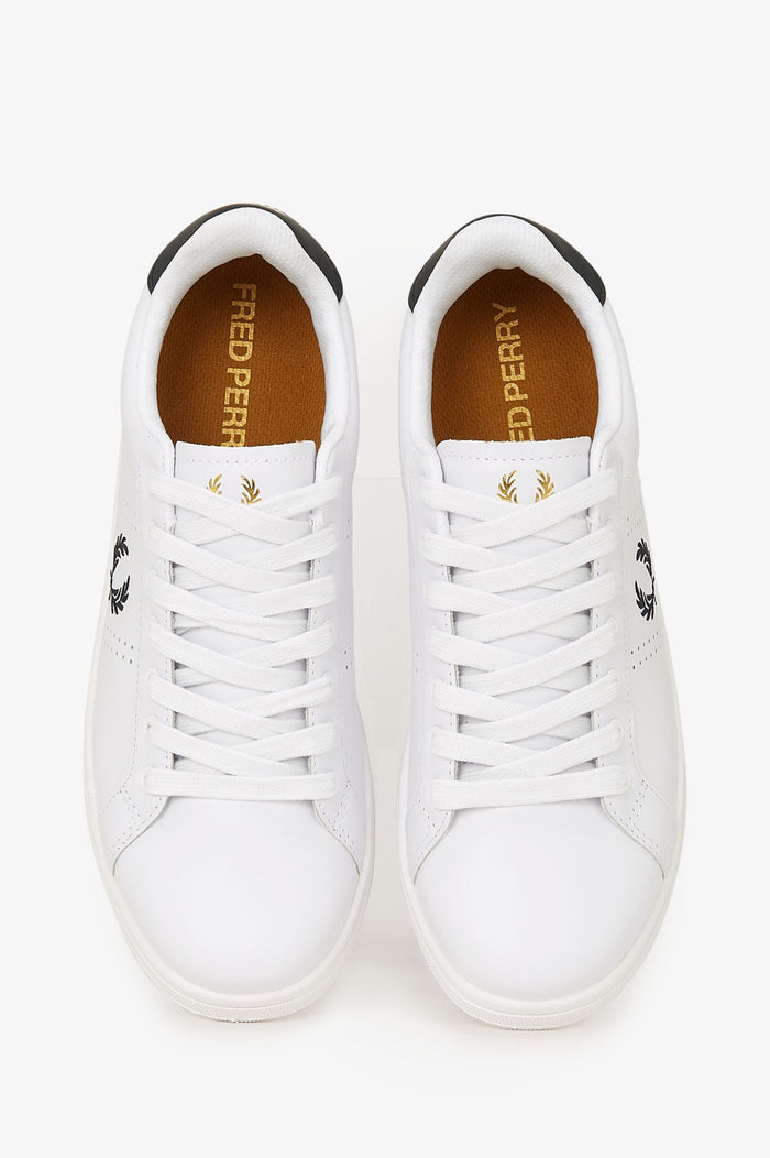 Fred Perry B721 Leather B6312 White / Navy