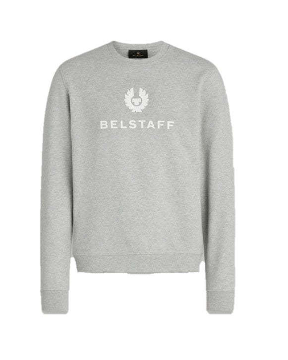 Belstaff Signature Crewneck Sweatshirt Old Silver