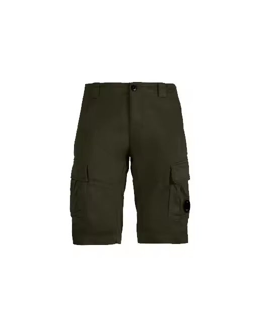 C.P. Company Stretch Sateen Cargo Shorts Ivy Green