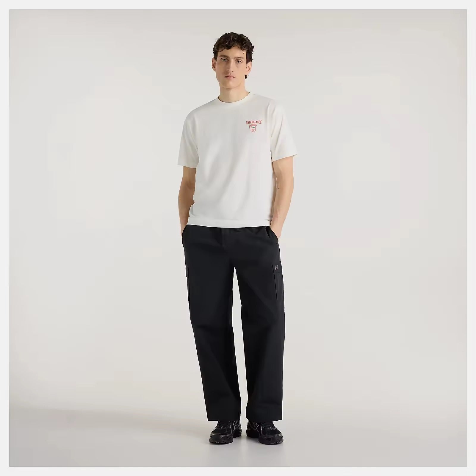 New Balance T-Shirt Grab a Bite London MT62B9LI White