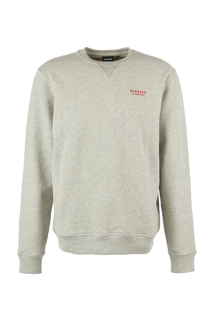 Barbour International Charlton Crew Neck Sweatshirt Grey Marl