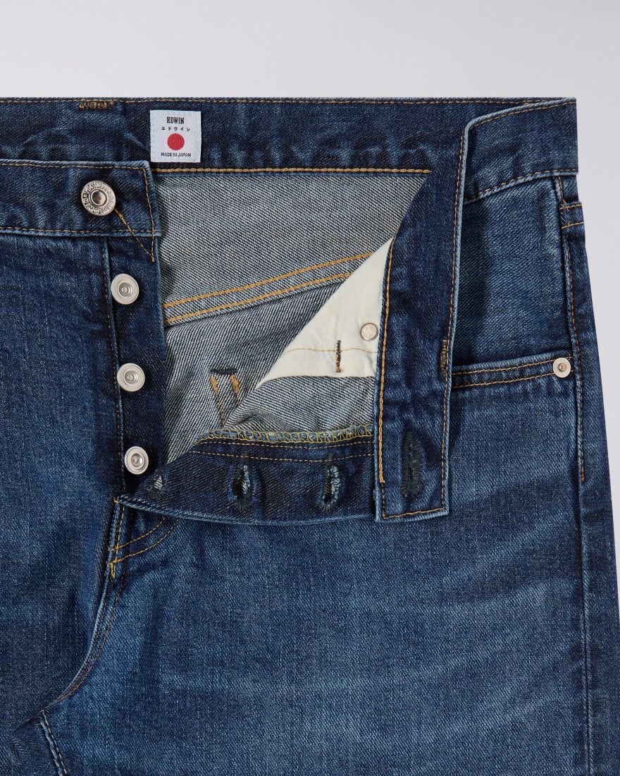 Edwin Regular Tapered Jeans L32 Blue - mid dark used